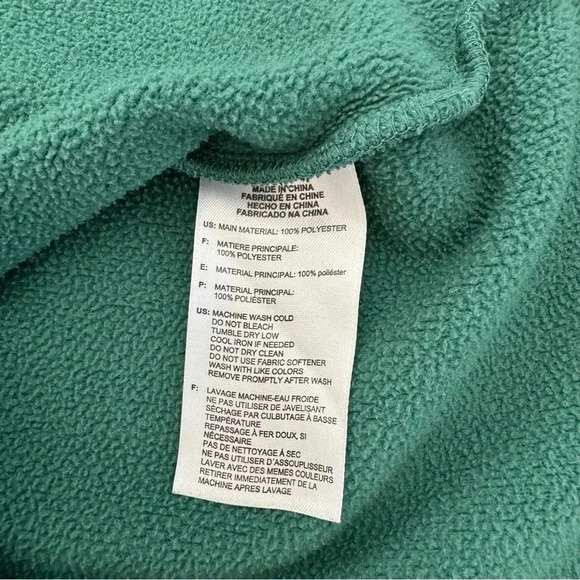 Adidas Golf Green Sweater Pullover 1/4 Zip Mock Neck Long Sleeve Indian Logo M - Picture 9 of 10